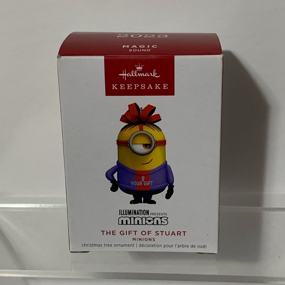 Hallmark Keepsake Christmas Ornament 2023 The Gift Of Stuart Minions Magic Sound - Picture 1 of 12